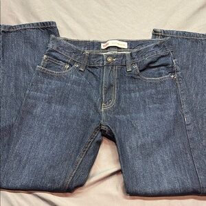 Levi's Dark Wash Blue Classic 505 Denim Jeans | Tapered Fit Boy 14